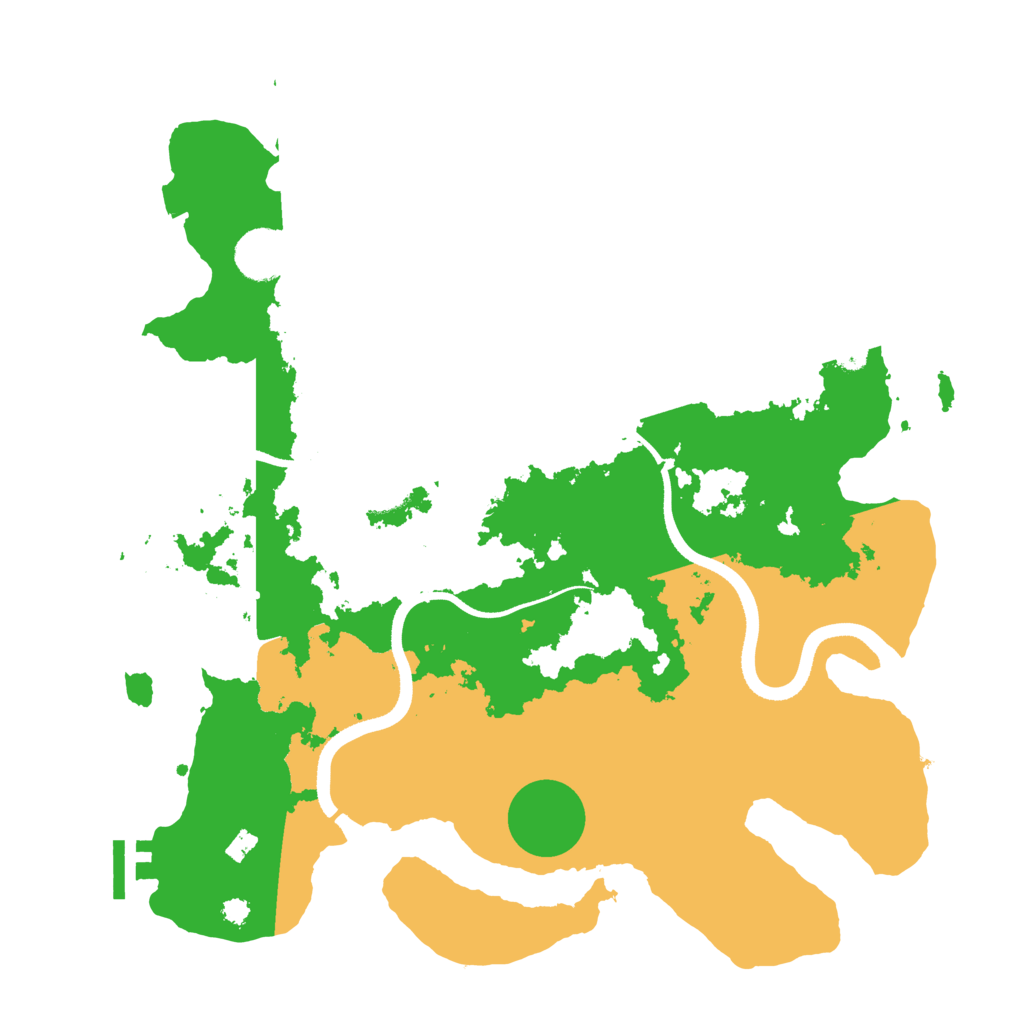Biome Rust Map: Procedural Map, Size: 3500, Seed: 133713