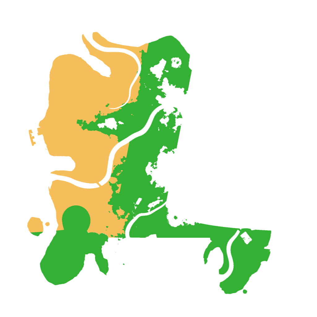 Biome Rust Map: Procedural Map, Size: 3000, Seed: 541888