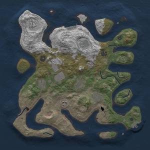 Thumbnail Rust Map: Procedural Map, Size: 3700, Seed: 571178822, 21 Monuments