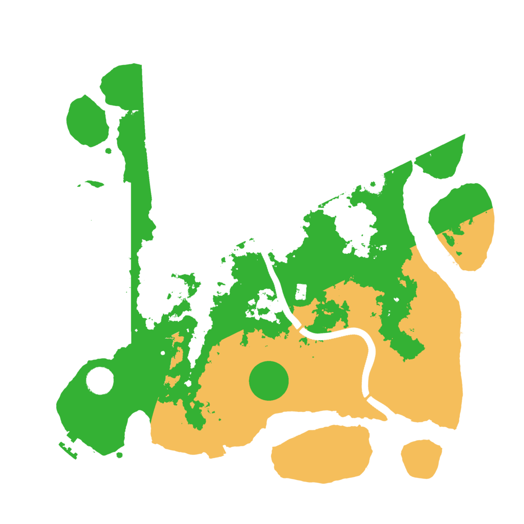 Biome Rust Map: Procedural Map, Size: 3500, Seed: 87233