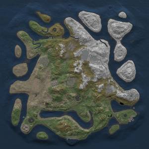 Thumbnail Rust Map: Procedural Map, Size: 3950, Seed: 211835737, 20 Monuments