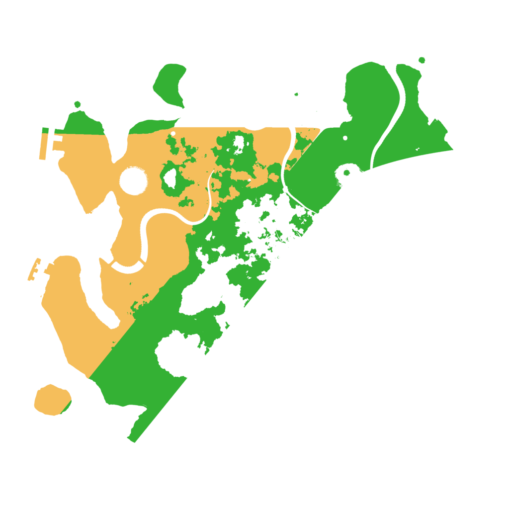 Biome Rust Map: Procedural Map, Size: 3200, Seed: 8515155