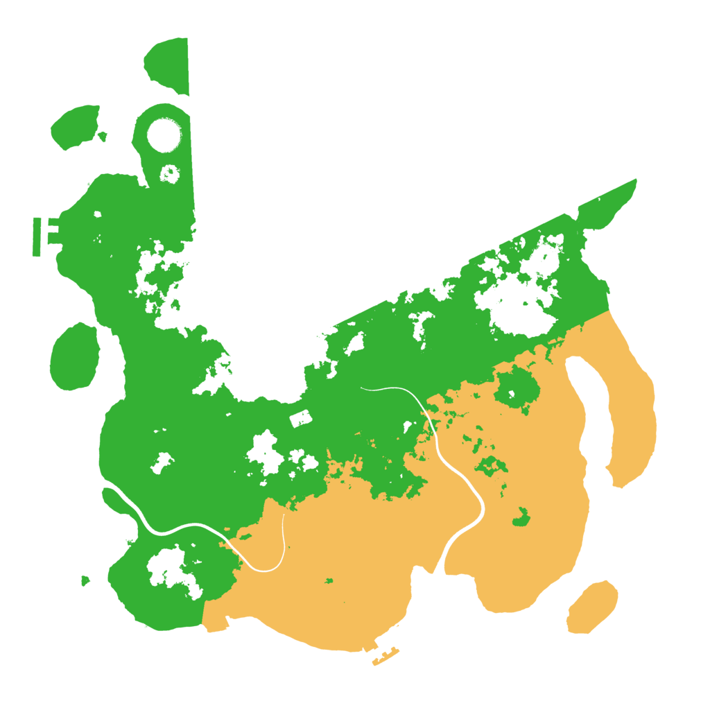 Biome Rust Map: Procedural Map, Size: 3700, Seed: 542021403