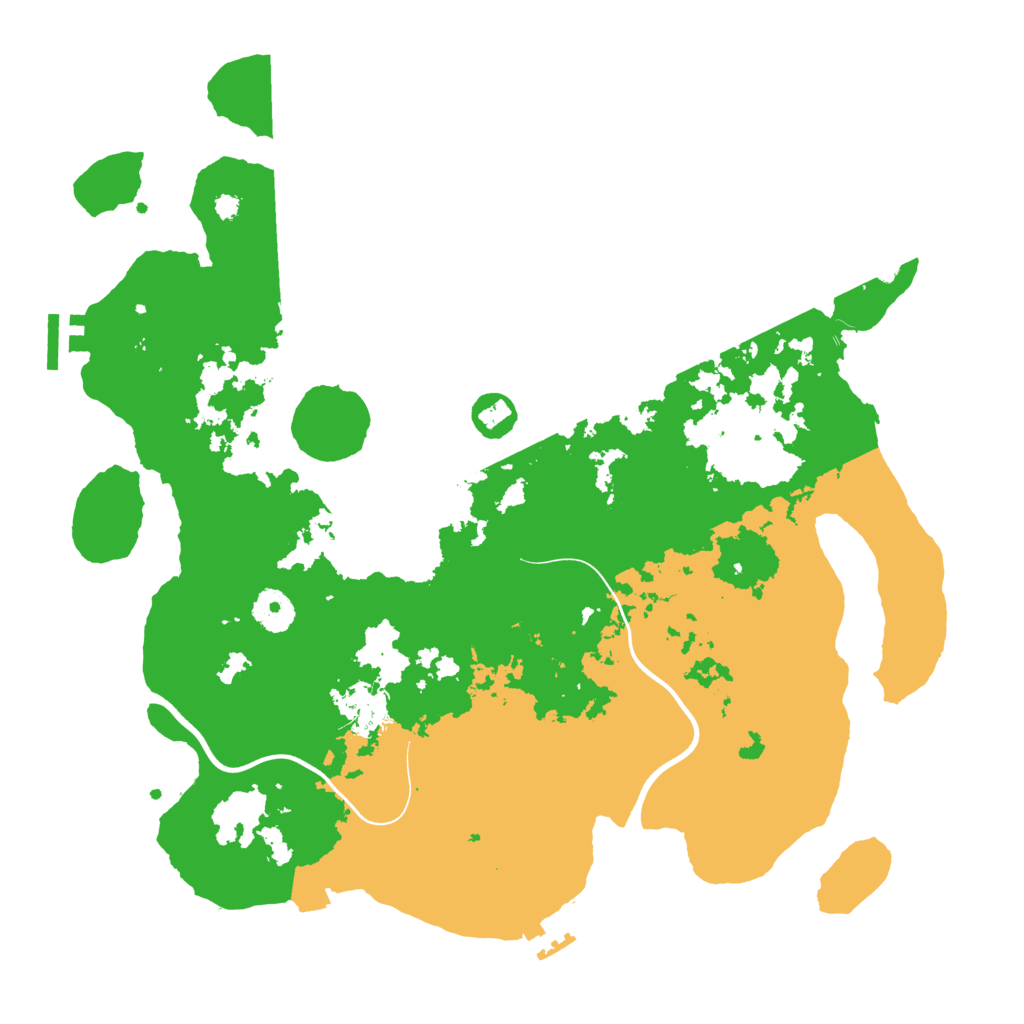 Biome Rust Map: Procedural Map, Size: 3700, Seed: 542021403