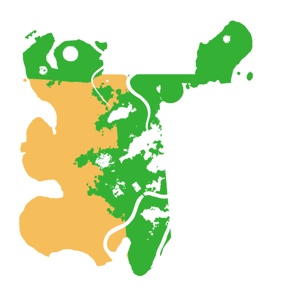Biome Rust Map: Procedural Map, Size: 3500, Seed: 842628