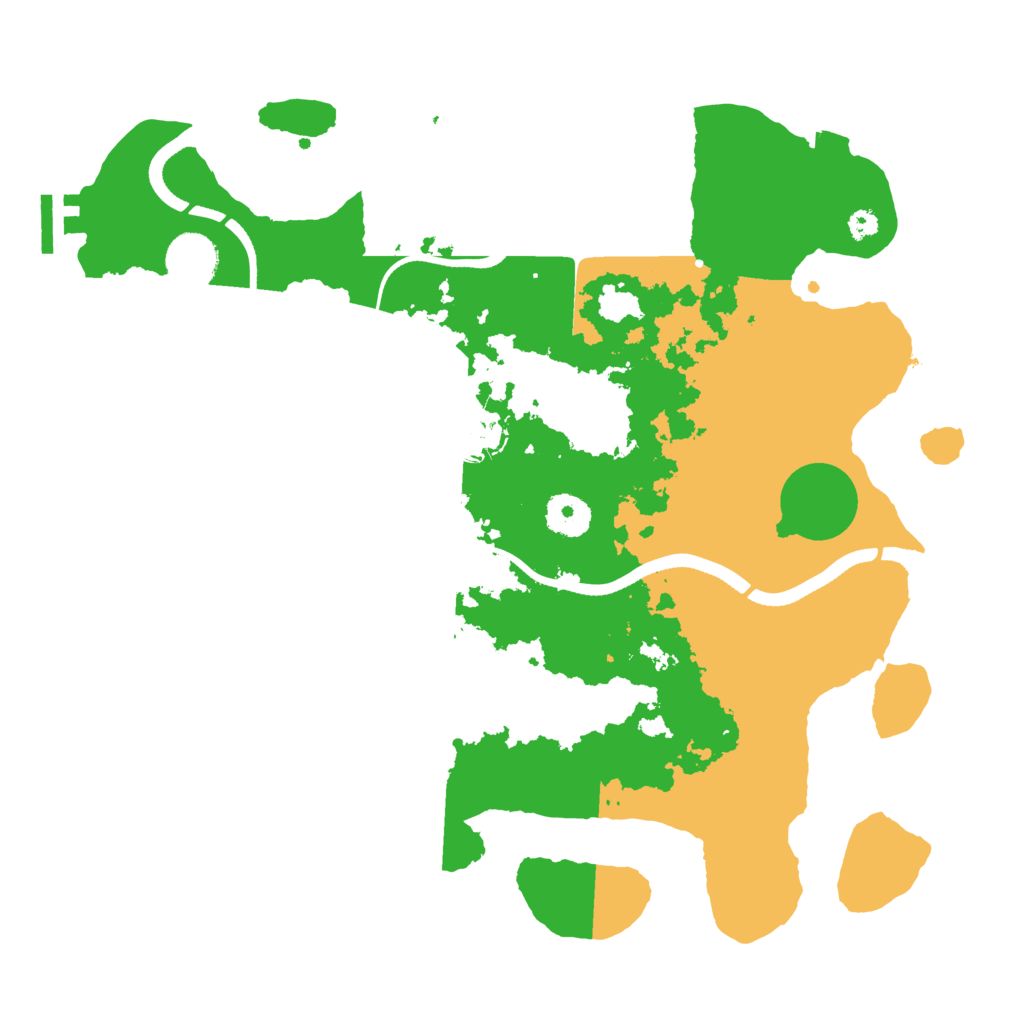 Biome Rust Map: Procedural Map, Size: 3500, Seed: 3500160
