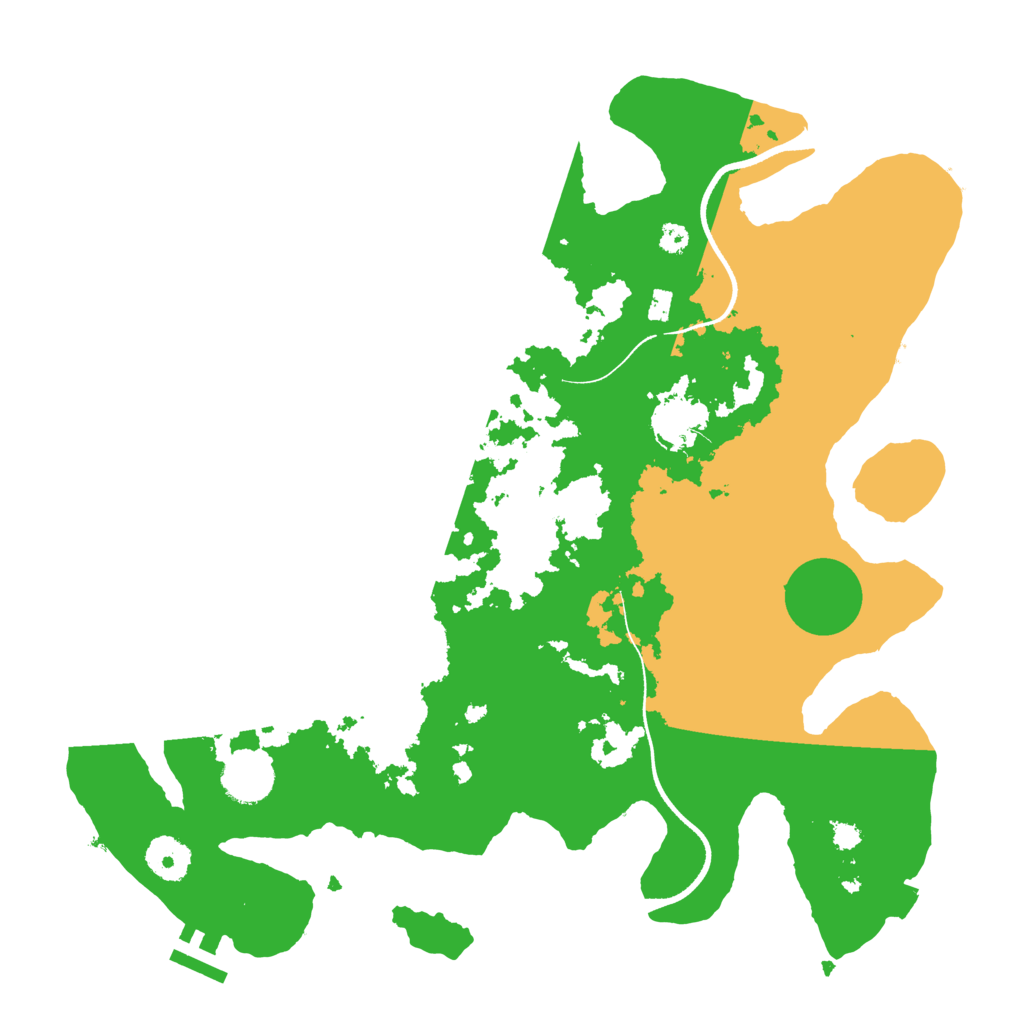 Biome Rust Map: Procedural Map, Size: 3500, Seed: 1238442414