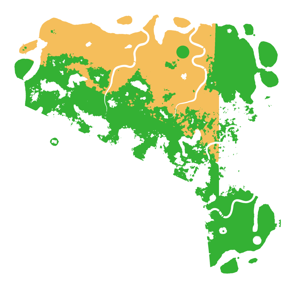 Biome Rust Map: Procedural Map, Size: 6000, Seed: 86263952