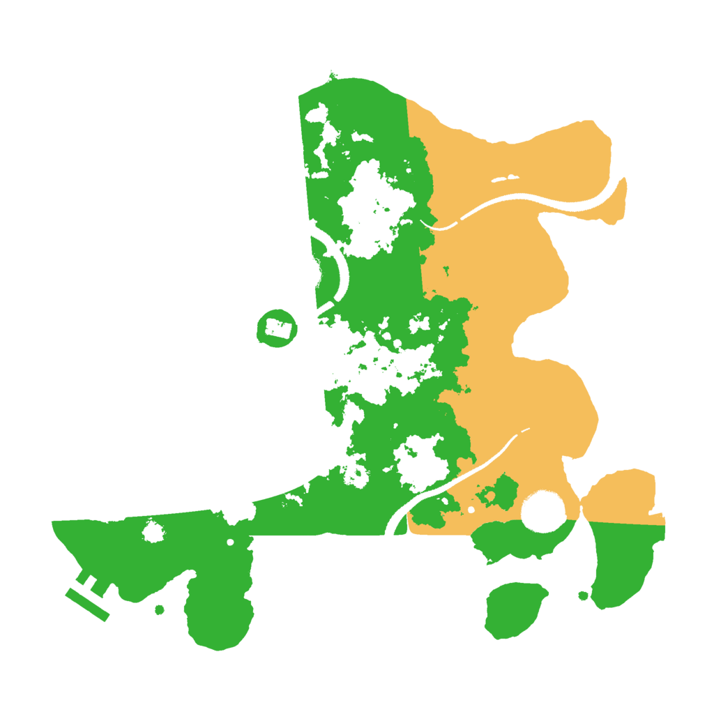 Biome Rust Map: Procedural Map, Size: 3000, Seed: 45632465