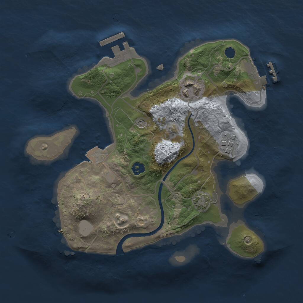 Rust Map: Procedural Map, Size: 2336, Seed: 1337, 7 Monuments