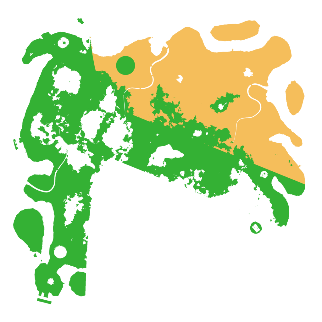 Biome Rust Map: Procedural Map, Size: 4500, Seed: 1836116240