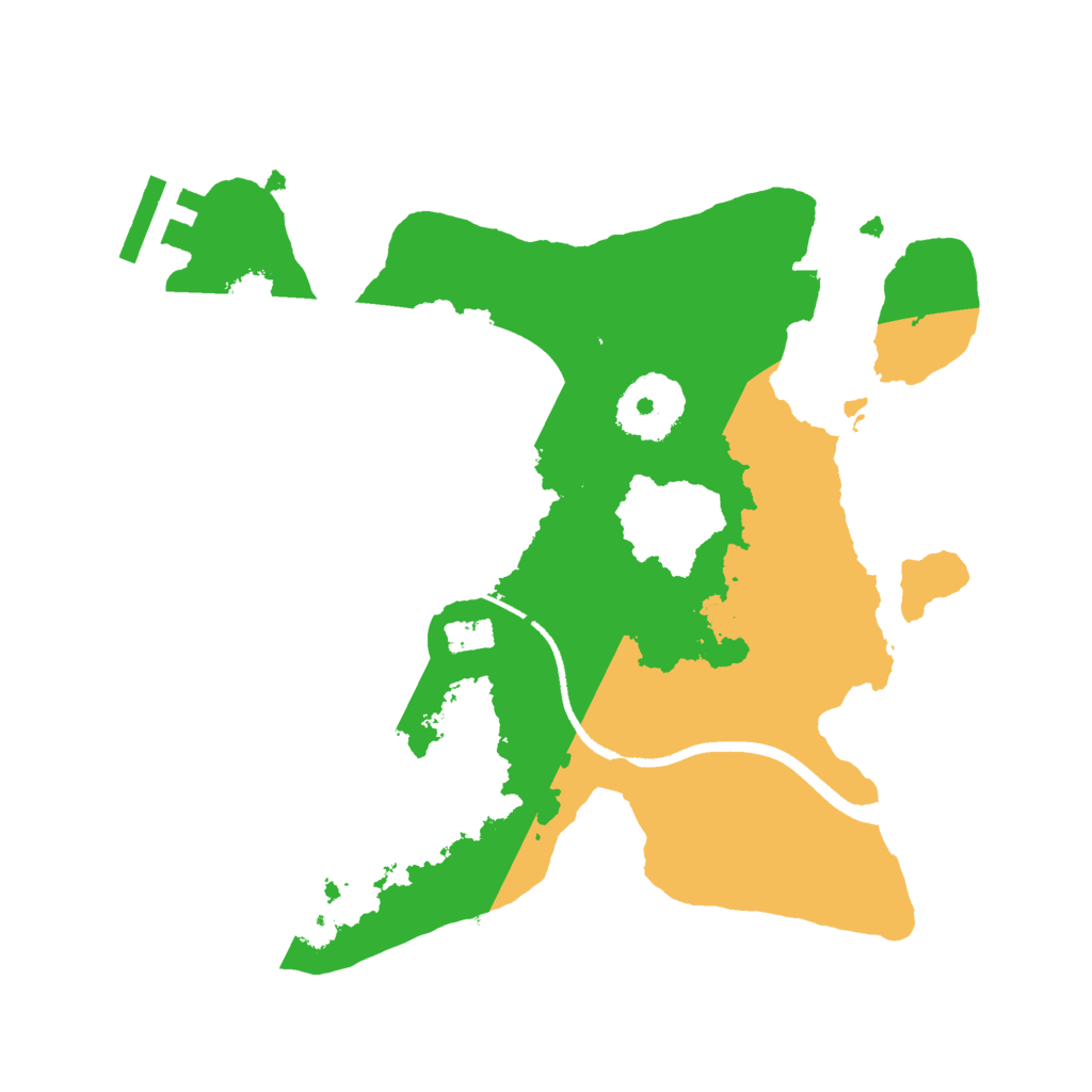 Biome Rust Map: Procedural Map, Size: 2500, Seed: 164