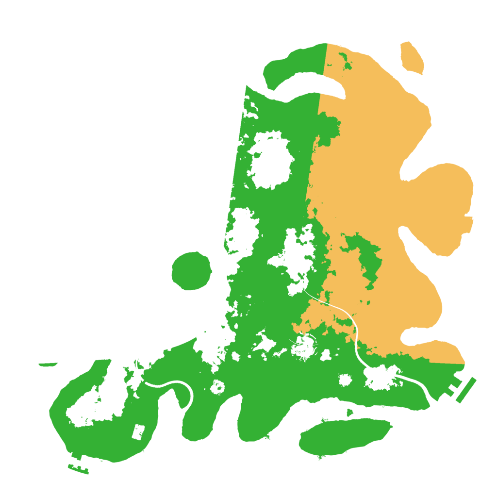 Biome Rust Map: Procedural Map, Size: 3500, Seed: 170776475