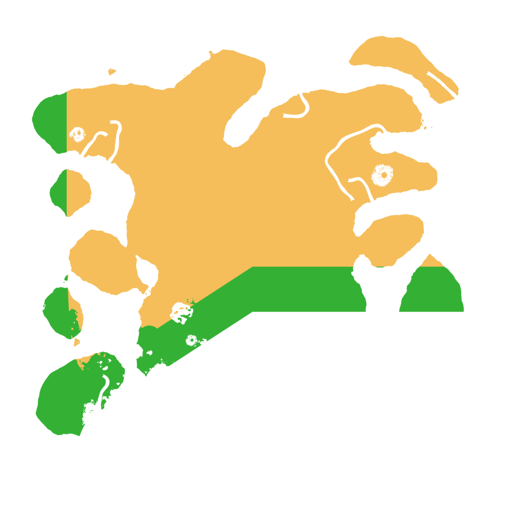 Biome Rust Map: Procedural Map, Size: 3500, Seed: 492665