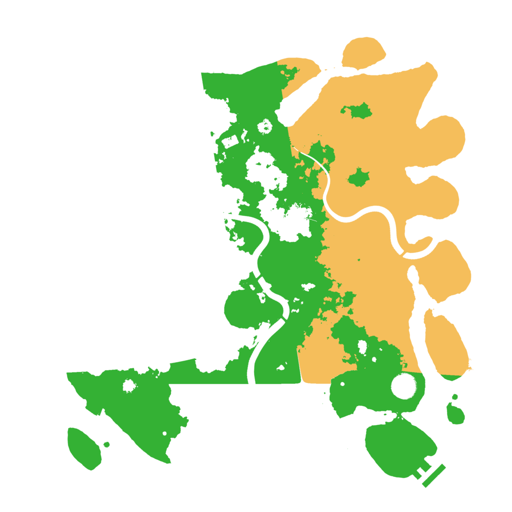 Biome Rust Map: Procedural Map, Size: 3600, Seed: 18226925