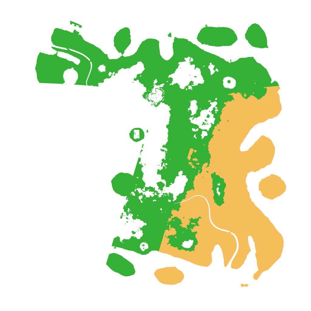 Biome Rust Map: Procedural Map, Size: 3700, Seed: 10610784