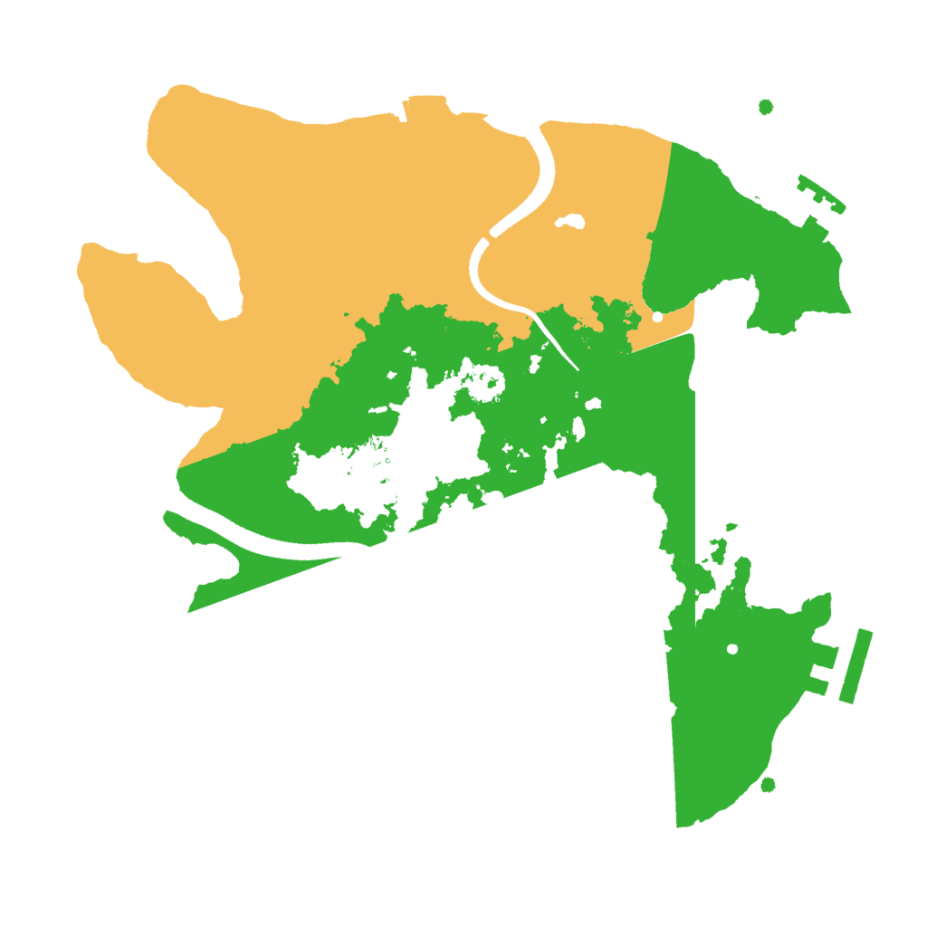 Biome Rust Map: Procedural Map, Size: 2500, Seed: 132123