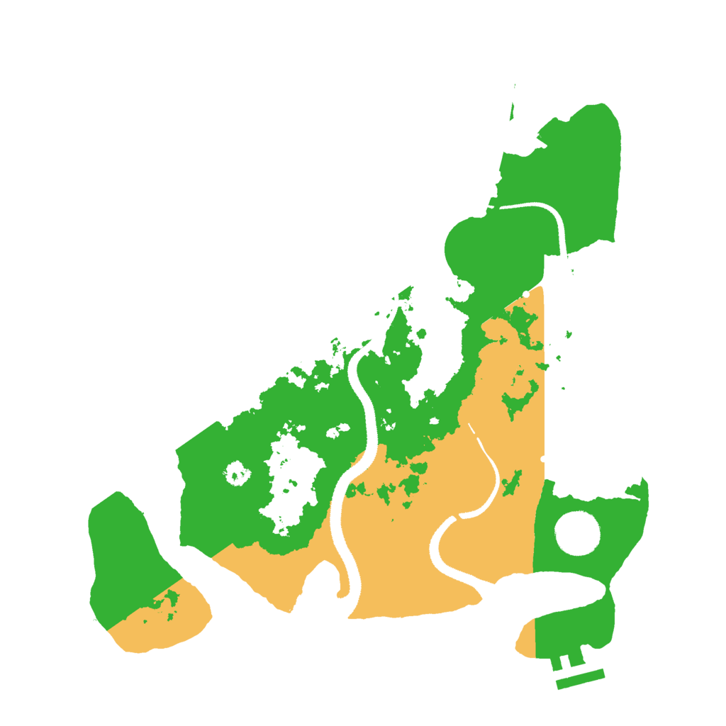 Biome Rust Map: Procedural Map, Size: 3000, Seed: 1314237340