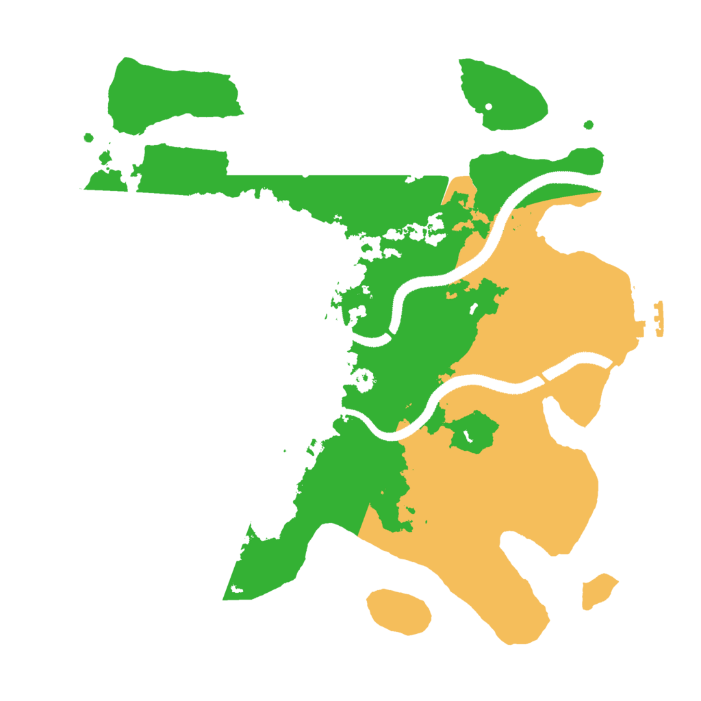 Biome Rust Map: Procedural Map, Size: 3000, Seed: 31076