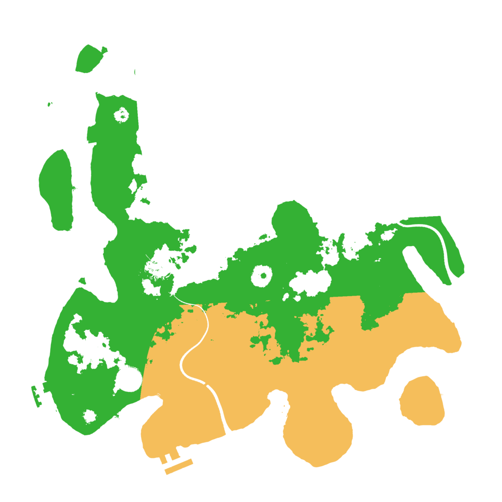 Biome Rust Map: Procedural Map, Size: 3500, Seed: 32779248