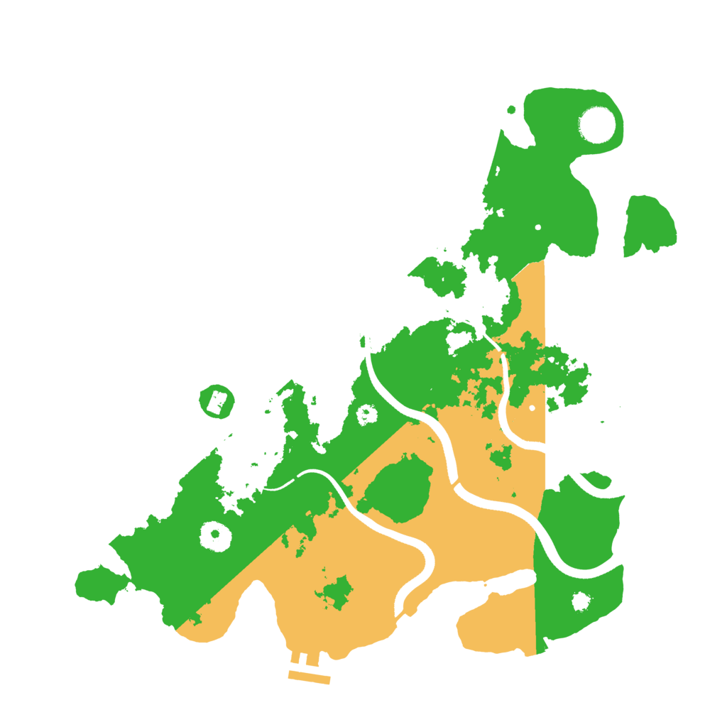 Biome Rust Map: Procedural Map, Size: 3500, Seed: 61954691