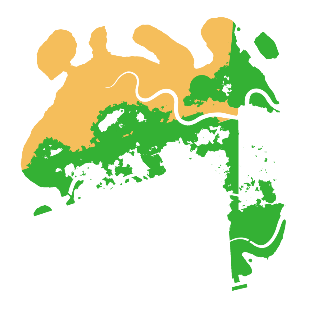 Biome Rust Map: Procedural Map, Size: 3500, Seed: 109319587