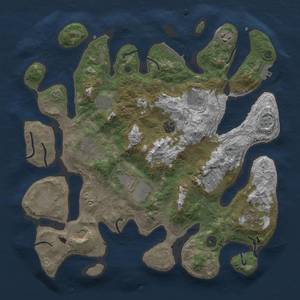 Thumbnail Rust Map: Procedural Map, Size: 4000, Seed: 2102978886, 22 Monuments