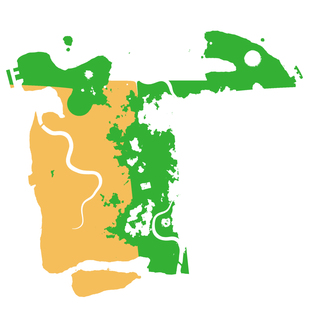 Biome Rust Map: Procedural Map, Size: 3500, Seed: 276485974
