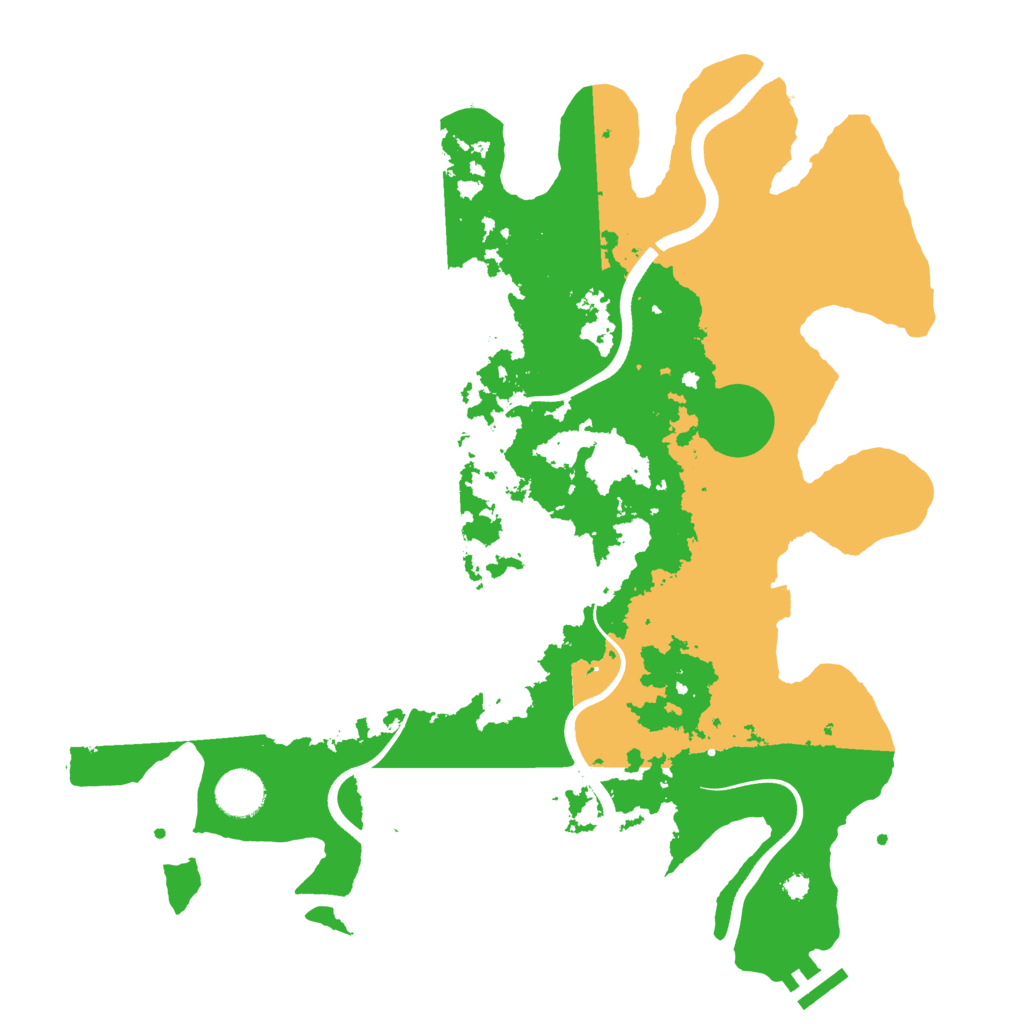 Biome Rust Map: Procedural Map, Size: 3700, Seed: 510109718
