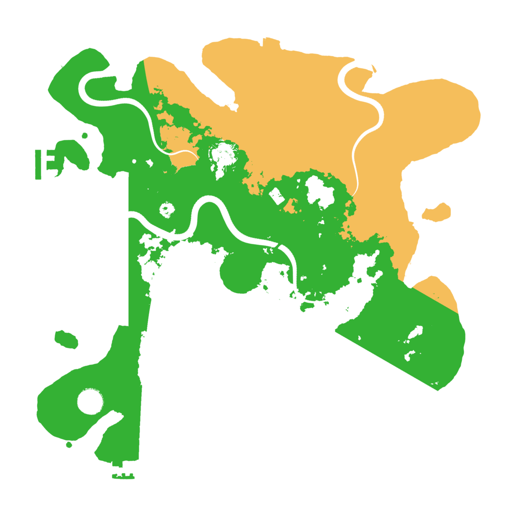 Biome Rust Map: Procedural Map, Size: 3500, Seed: 13114