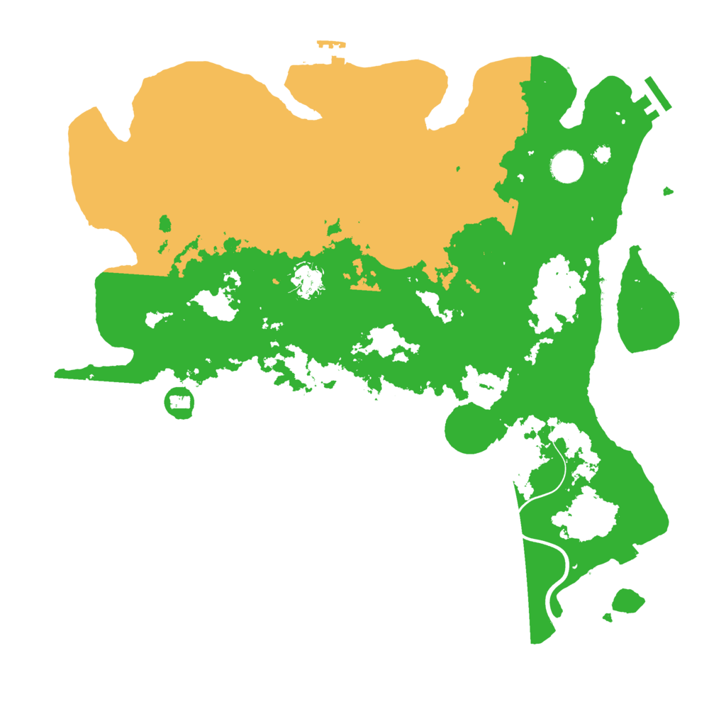 Biome Rust Map: Procedural Map, Size: 3850, Seed: 596795095