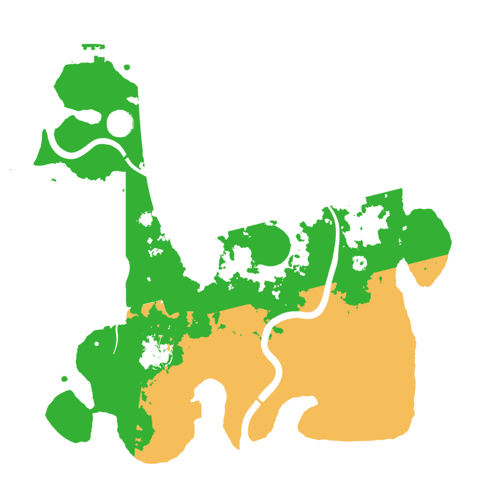 Biome Rust Map: Procedural Map, Size: 3333, Seed: 1