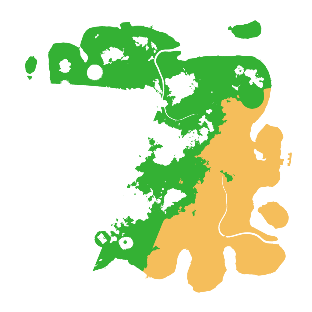 Biome Rust Map: Procedural Map, Size: 3500, Seed: 456645438