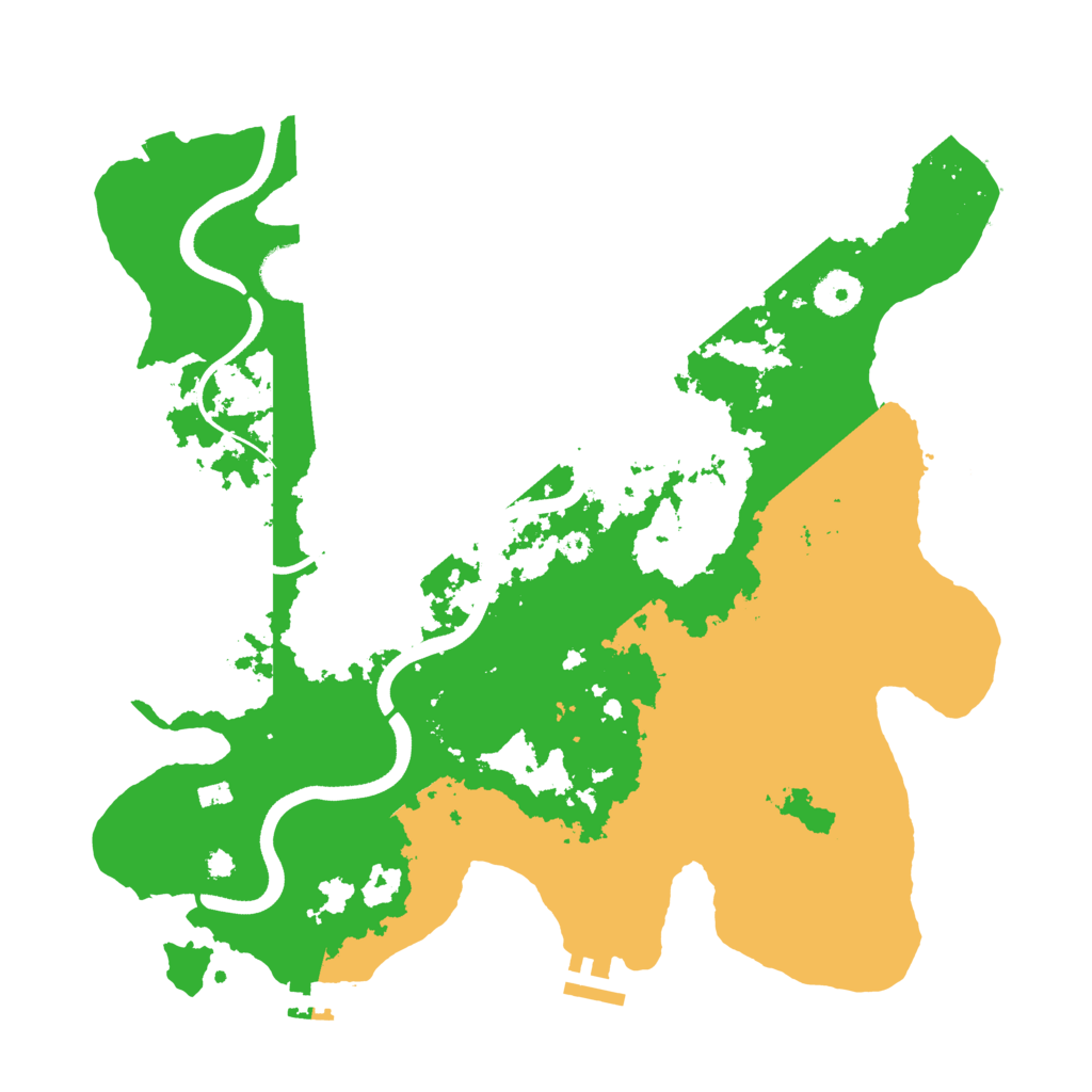 Biome Rust Map: Procedural Map, Size: 3600, Seed: 324820457
