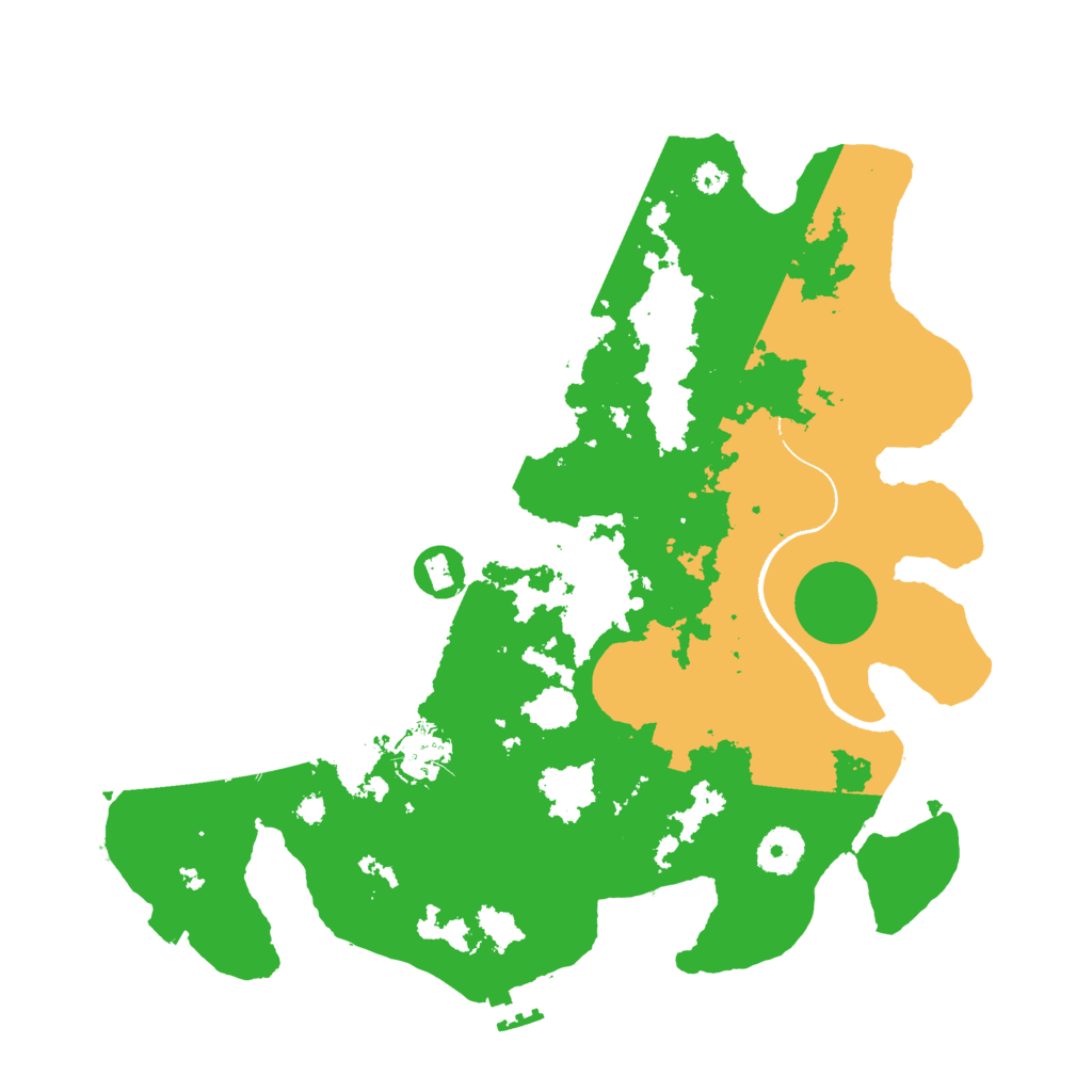 Biome Rust Map: Procedural Map, Size: 3500, Seed: 231241