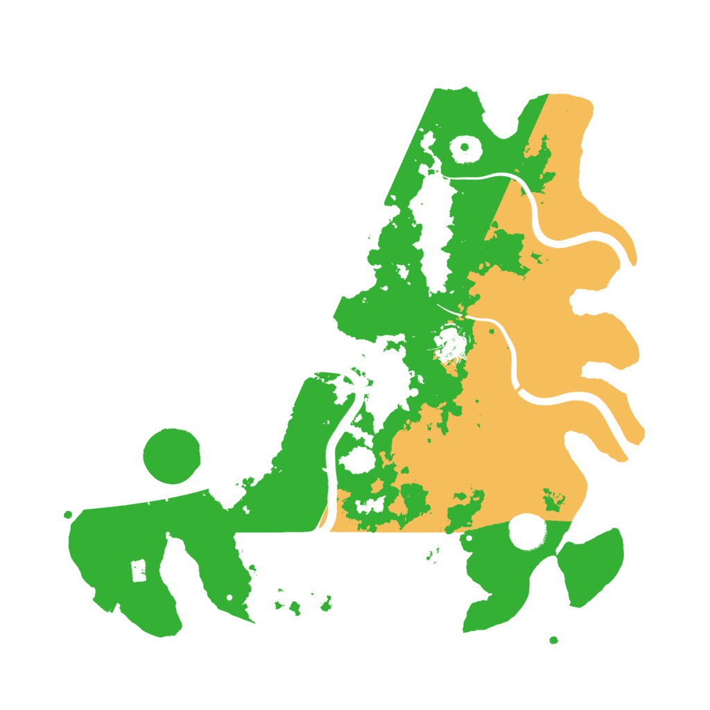 Biome Rust Map: Procedural Map, Size: 3500, Seed: 231241