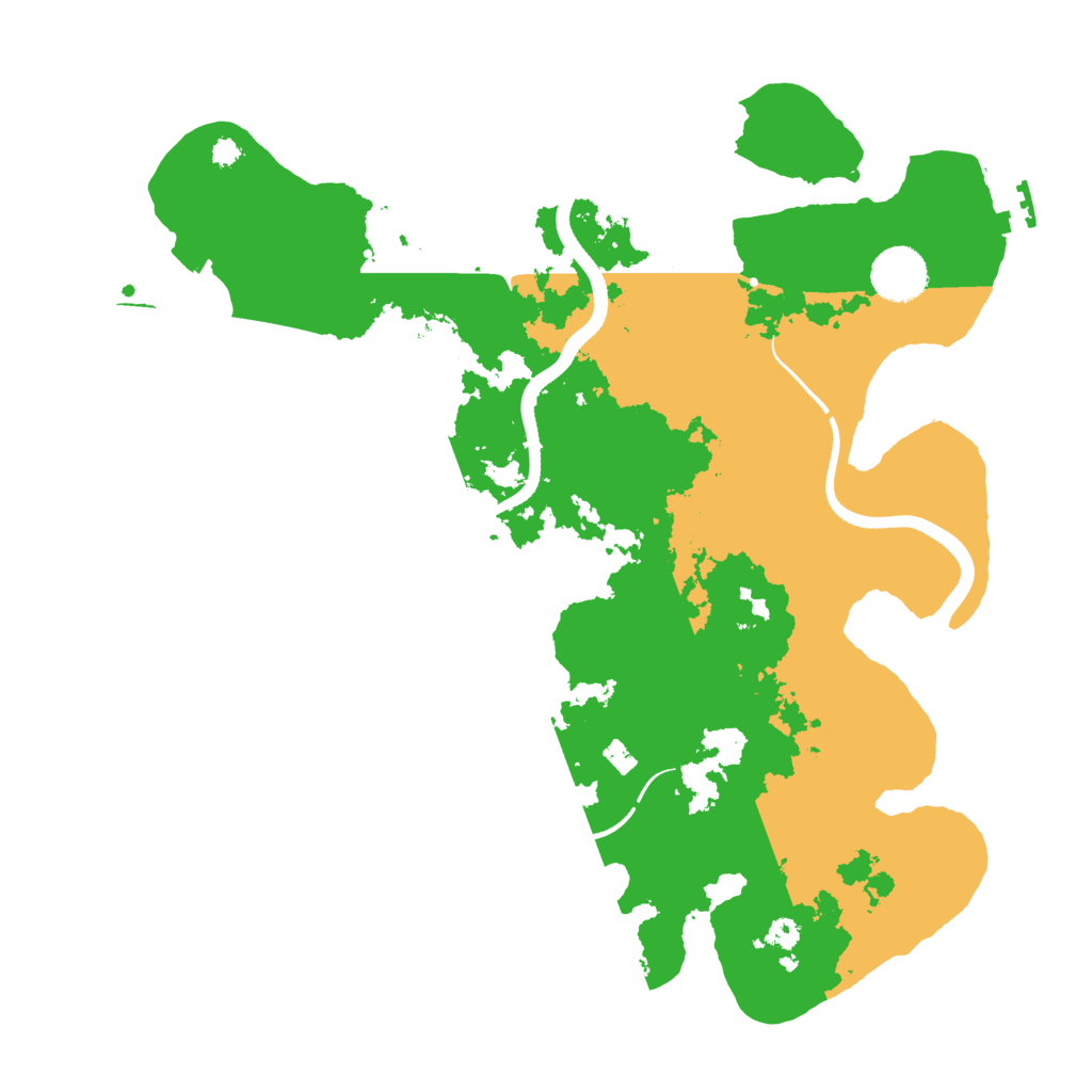 Biome Rust Map: Procedural Map, Size: 3500, Seed: 658541