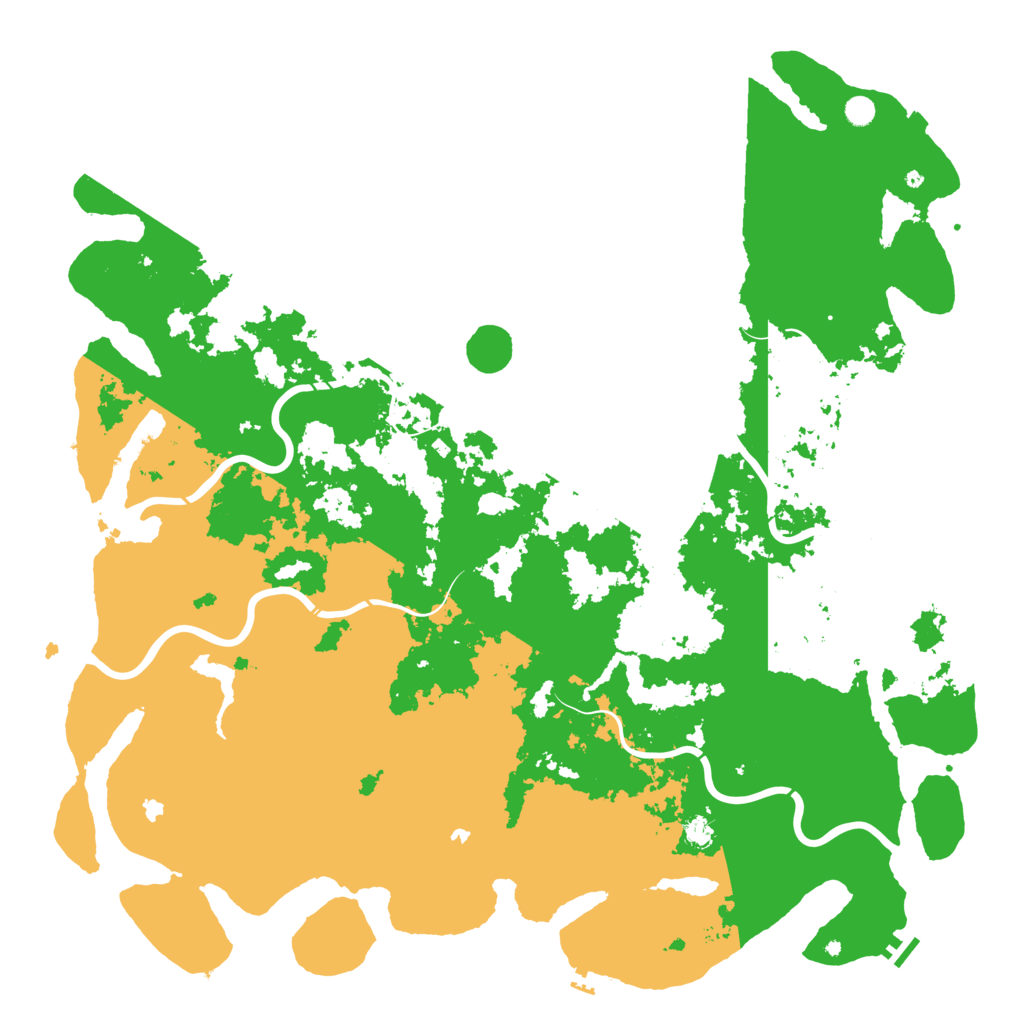 Biome Rust Map: Procedural Map, Size: 6000, Seed: 2843692