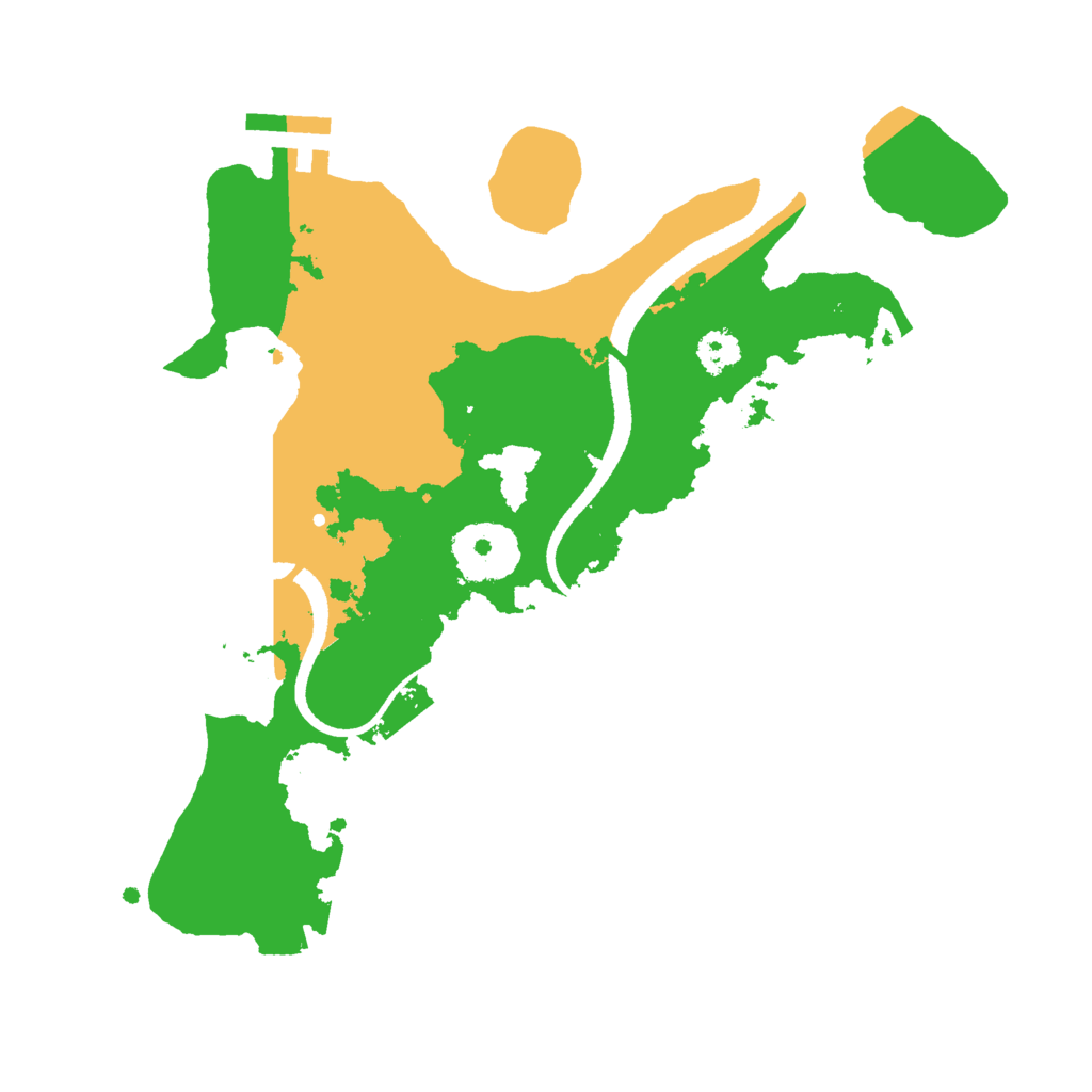 Biome Rust Map: Procedural Map, Size: 2600, Seed: 421642712