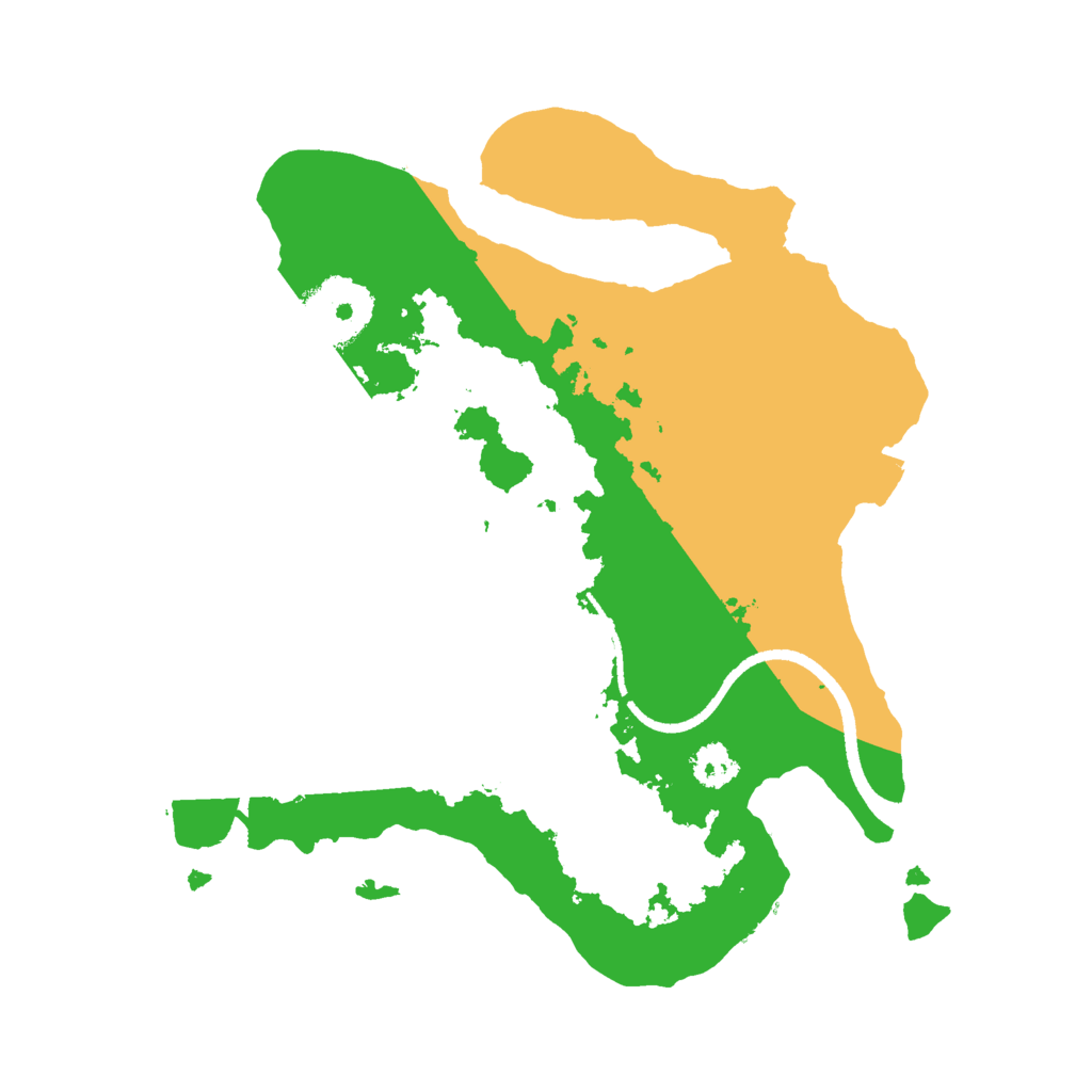 Biome Rust Map: Procedural Map, Size: 2500, Seed: 118921667