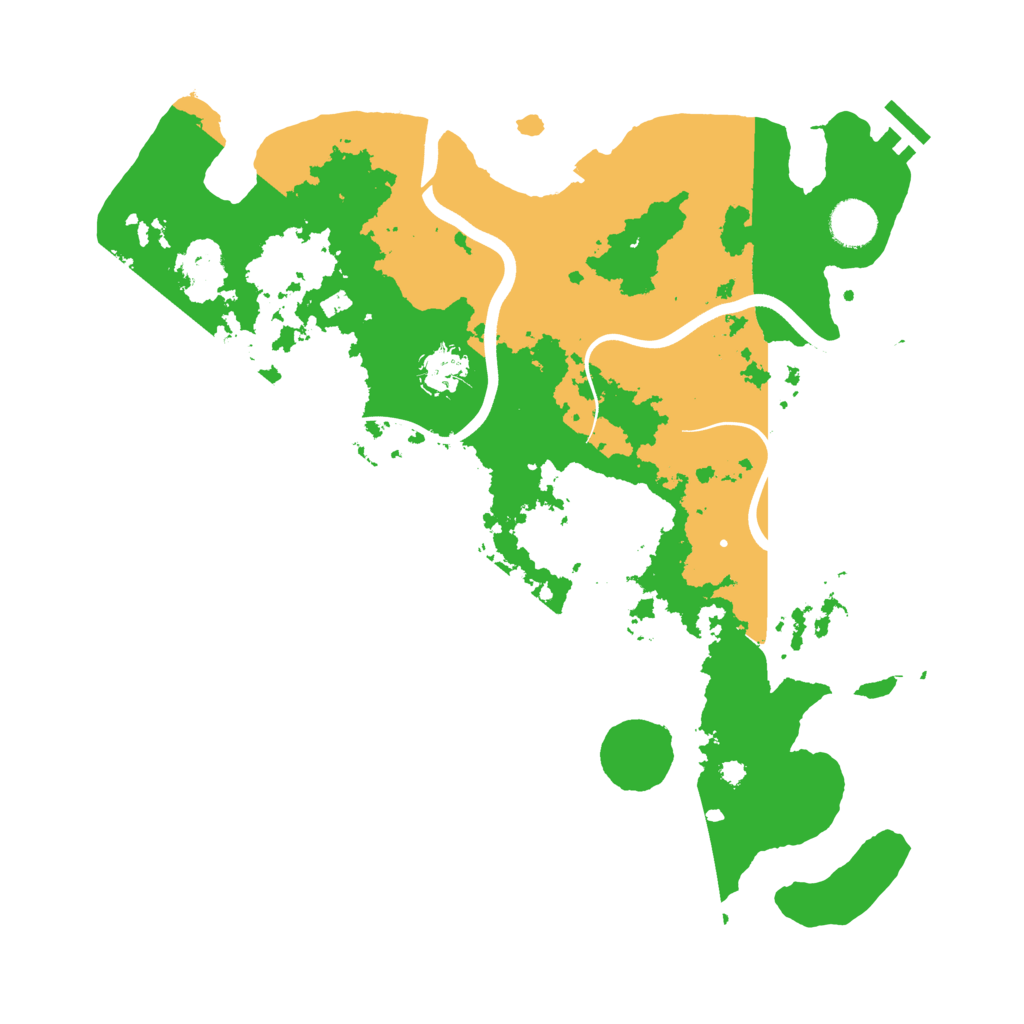 Biome Rust Map: Procedural Map, Size: 3800, Seed: 195812