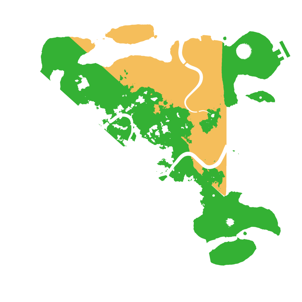 Biome Rust Map: Procedural Map, Size: 3500, Seed: 11376