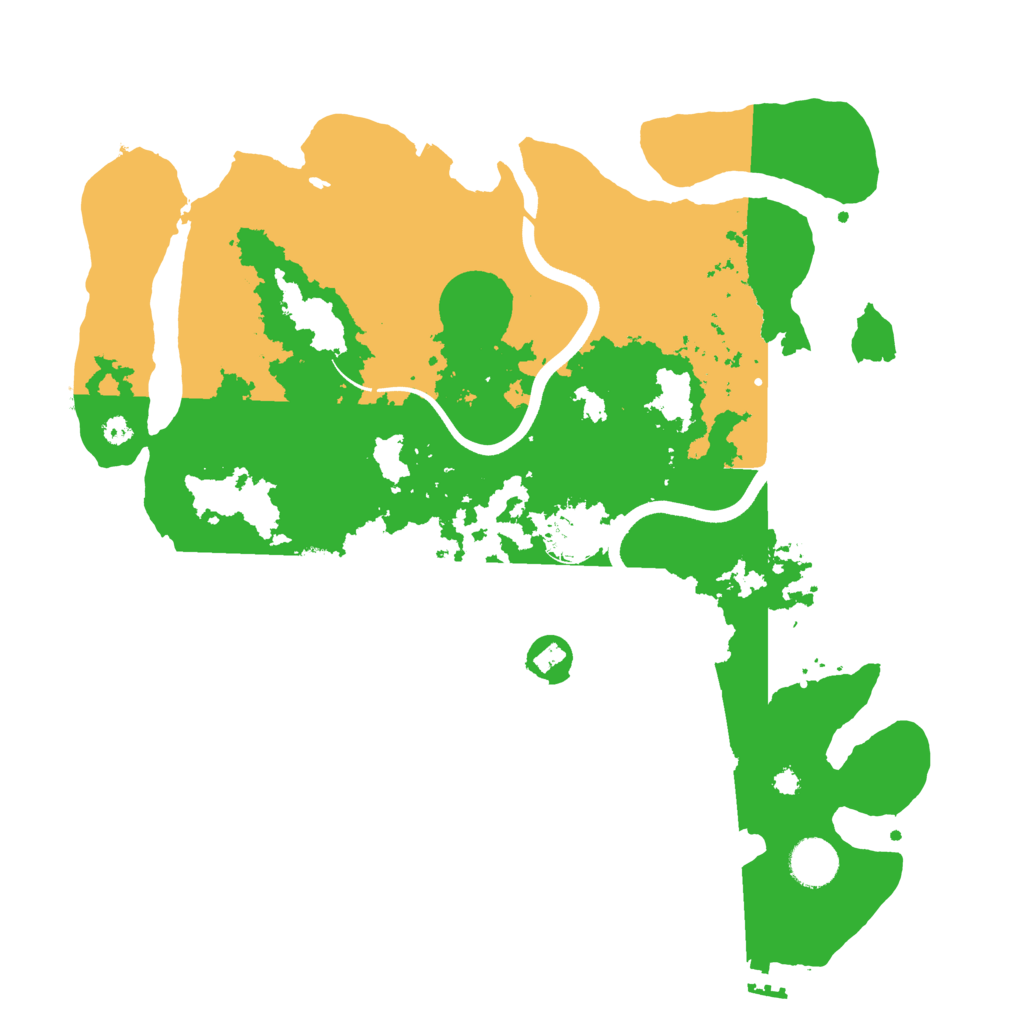 Biome Rust Map: Procedural Map, Size: 3700, Seed: 45678245