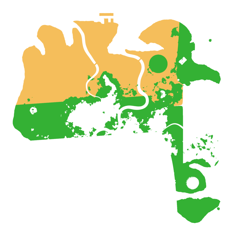 Biome Rust Map: Procedural Map, Size: 3500, Seed: 5683968