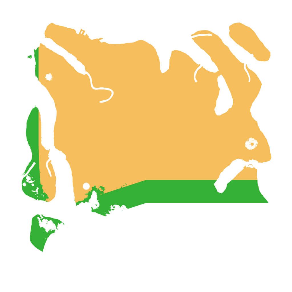 Biome Rust Map: Procedural Map, Size: 3700, Seed: 164851515