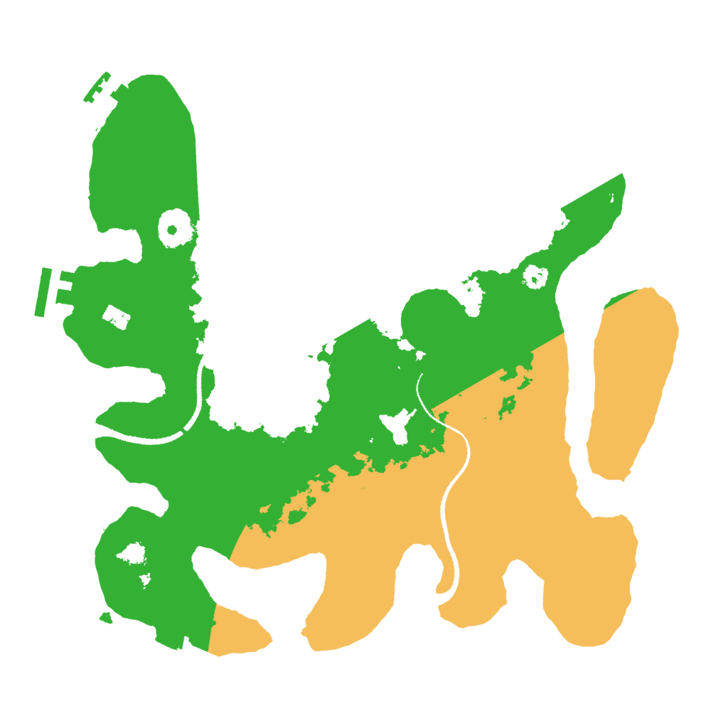 Biome Rust Map: Procedural Map, Size: 3000, Seed: 24570