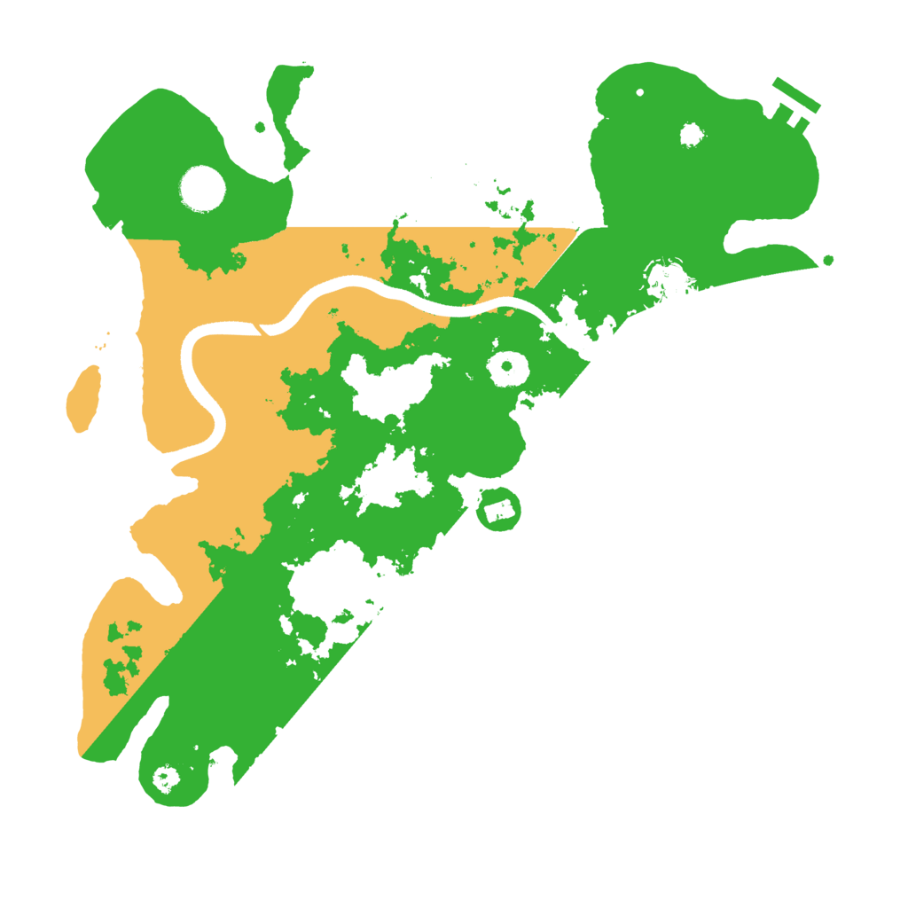 Biome Rust Map: Procedural Map, Size: 3500, Seed: 25629810