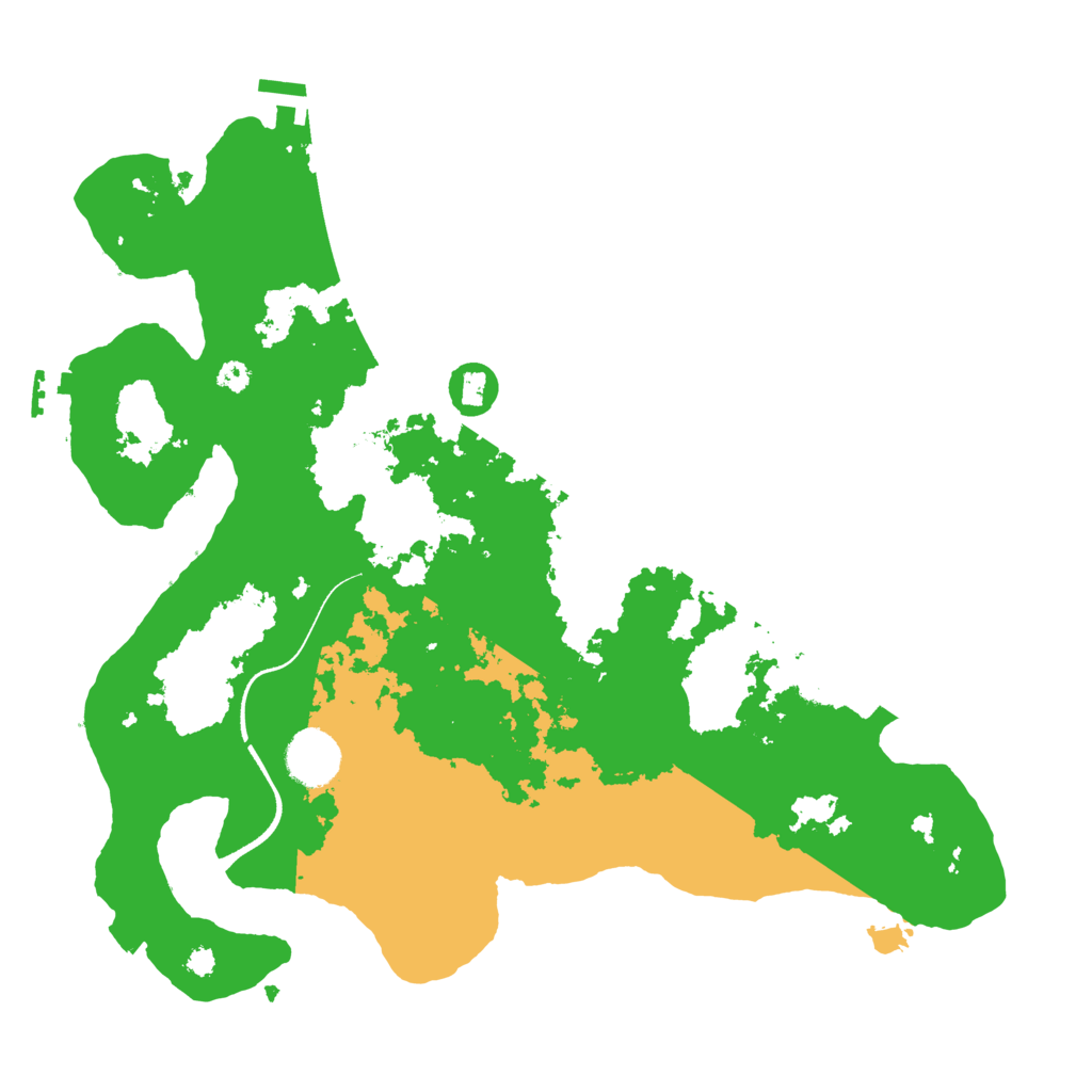 Biome Rust Map: Procedural Map, Size: 3500, Seed: 3164229