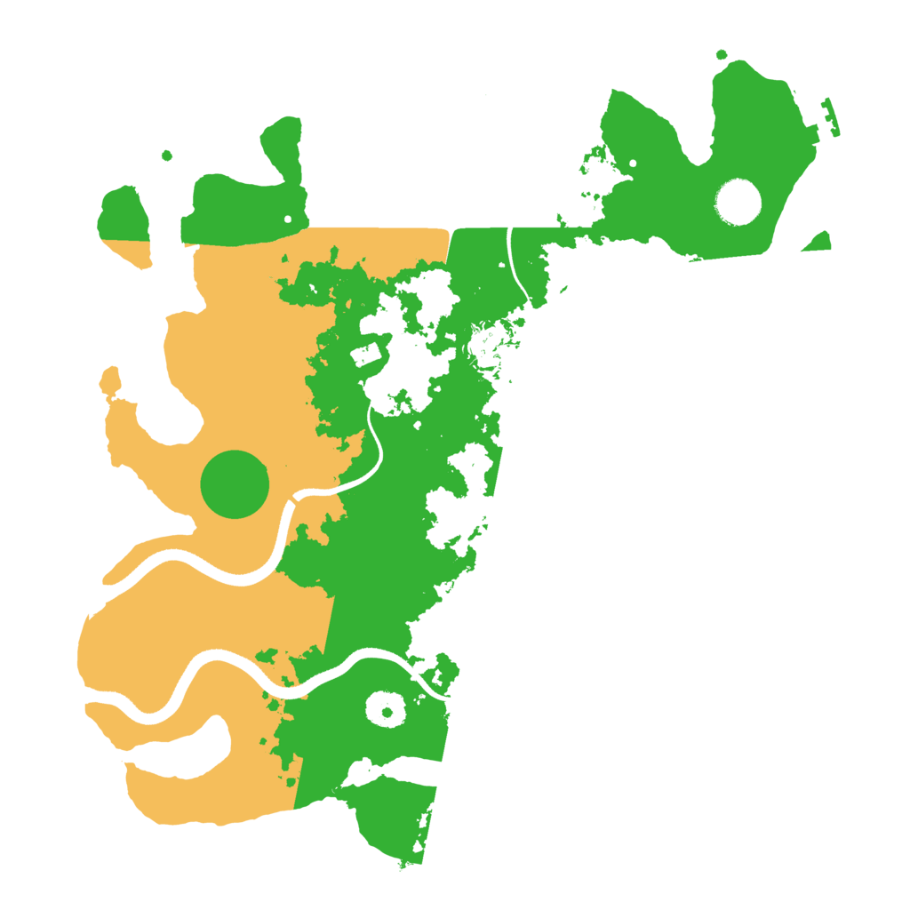 Biome Rust Map: Procedural Map, Size: 3500, Seed: 1112223