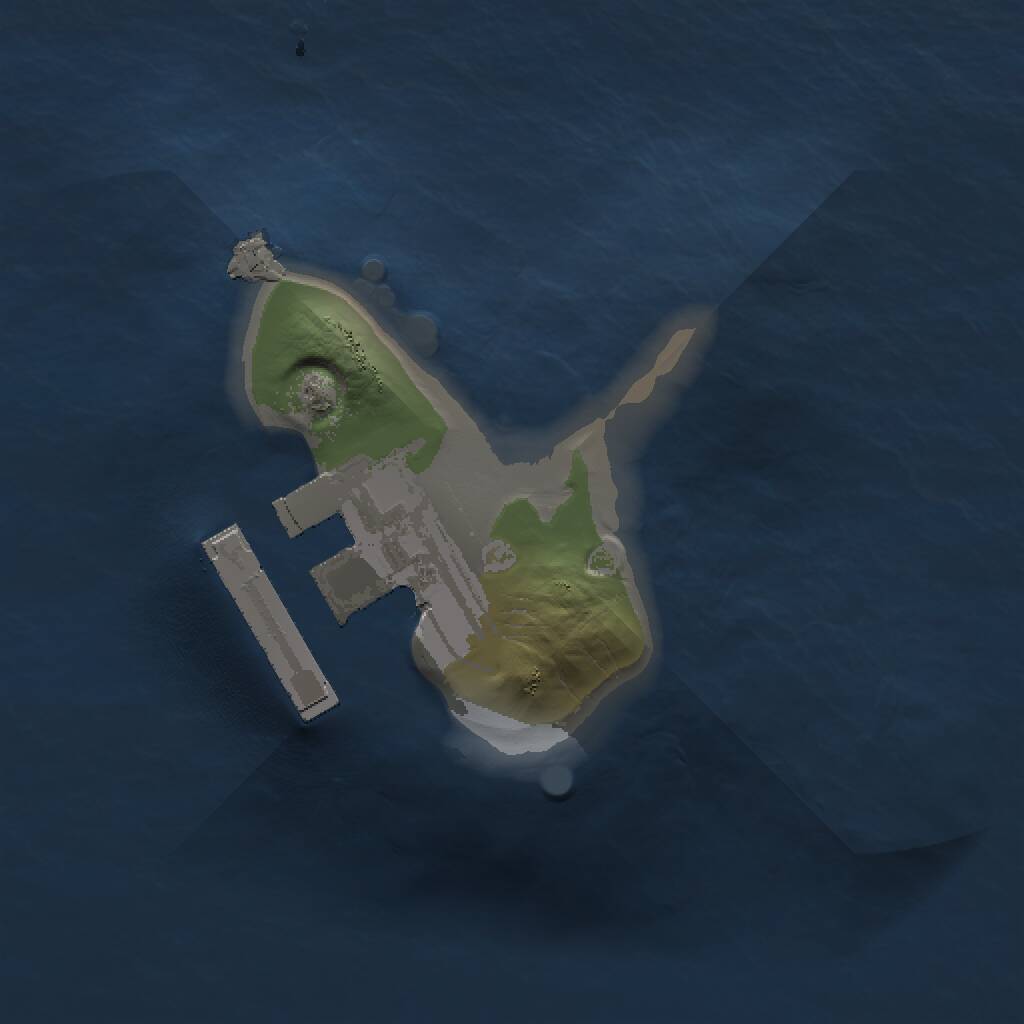 Rust Map: Procedural Map, Size: 1000, Seed: 254678478, 2 Monuments